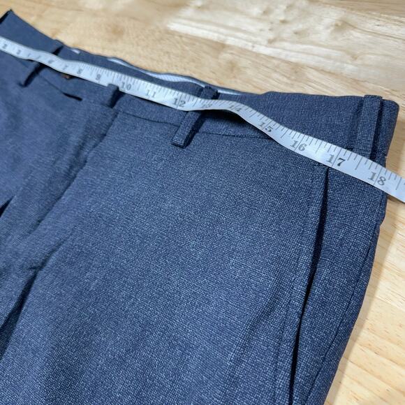 Jack Victor NWOT Men's 40R Charcoal Gray Polyester Unhemmed Dress Pant Italy - Picture 6 of 8